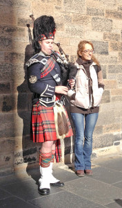 Canan with a piper